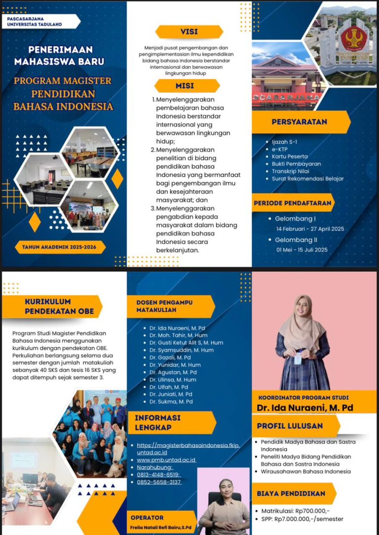 Brosur PMB Magister Pendidikan Bahasa Indonesia